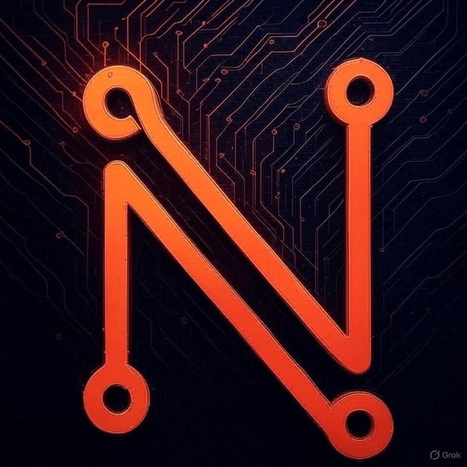 Nuvatron Systems Integration Circuit Board Logo